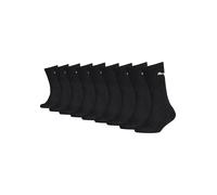 Tennissocken PUMA "JUNIOR CREW SOCK 9P ECOM", Kinder, Gr. 27-30, schwarz, Baumwollmischung, unifarben, normal, Socken Tennissocken, Puma Cat am Bündchen (78764352-27) schwarz