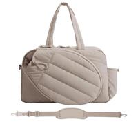 Tennistasche für Damen - tragbare Schläger-Tragetasche, Schulter-Sporttasche, wasserabweisender Ausrüstungs-Organizer, leichte, geräumige Aufbewahrungslösung für Reisen, Wochenendausflüge, Pendeln