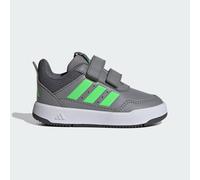 Sneaker ADIDAS SPORTSWEAR "TENSAUR SPORT 3.0 FÜR BABYS UND KLEINKINDER", Damen, Gr. 24, grau three, lime burst, grau five, Synthetik, Textil, Schuhe Sneaker, für Kinder, mit Klettverschluss (25322500-