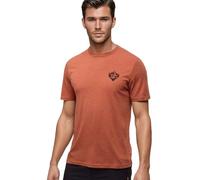 tentree M Bear Ridge T-Shirt, Baked Clay Heather/Meteorite Black, Klein