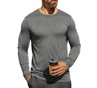 Terecey Herren Thermo Rollkragen Langarmshirt Slim Fit Warmes Winter Oberteil Innenfleece Elastisches Turtleneck Unterhemd Funktionsunterwäsche für Männe, Dunkelgrau S
