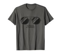 Terminator 2 Sarah Connor Sonnenbrille T-Shirt, Herren, Anthrazit, 5XL