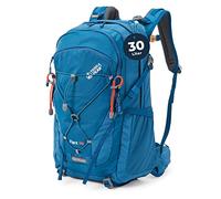 Terra Peak® Premium Wanderrucksack 30L (FLEX 30) Damen Herren Erwachsene mittel blau - Trekking-Rucksack wasserdicht - Outdoor Daypack Touren & Reise-Rucksack Rückenbelüftung Ski, Wandern & Radfahren