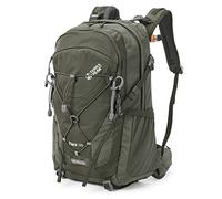 Terra Peak® Premium Wanderrucksack 30L (FLEX 30) Damen Herren Erwachsene mittel olive-grün - Trekking-Rucksack wasserdicht - Daypack Touren & Reise-Rucksack Rückenbelüftung Ski, Wandern & Radfahren