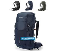 Terra Peak® Premium Wanderrucksack 40L (AIRANT 40) Damen Herren groß blau - Trekking-Rucksack belüfteten Netzrücken & Rückenbelüftung - Daypack Backpack Reise-Rucksack & Tagesrucksack Wandern leicht