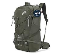 Terra Peak® Premium Wanderrucksack 40L (FLEX 40) Damen Herren & Erwachsene groß olive-grün (leicht) - Trekking-Rucksack wasserdicht - Daypack & Tagesrucksack Trinksystem & Rückenbelüftung zum Wandern