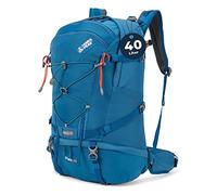 Terra Peak® Premium Wanderrucksack 40L (FLEX 40) für Damen Herren & Erwachsene groß blau - Trekking-Rucksack wasserdicht - Daypack Rucksack & Tagesrucksack Trinksystem & Rückenbelüftung zum Wandern