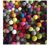 Terrapin Trading Fair Trade Nepal Wolle-Kugel Filz bunte helle Moderne Felt Balls 2Cm 20 mm / 1Cm / 100 mm