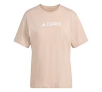 Funktionsshirt ADIDAS TERREX "W TX LOGO TEE", Damen, Gr. M, wonder taupe, Obermaterial: 100% Baumwolle, normal, Rundhals, Shirts Funktionsshirt (45886622-M) wonder taupe