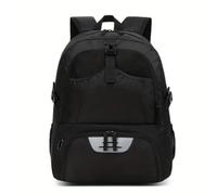 Teruyol Geräumige Reisetasche mit Separatem Stauraum für Schuhe Und Bälle aus Dichtem Nylonmaterial für Outdoorliebhaber für Wanderungen Und Sportveranstaltungen, Schwarz
