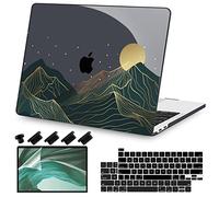 Teryeefi MacBook Pro 13 Zoll Hülle, Hartschale, Tastaturabdeckung, Displayschutzfolie, A2338 A2251 A2289 A2159 A1989 A1706, Querformat