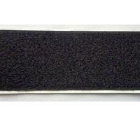 Tesotex 1m Klettband (nur) Flauschband schwarz 50 mm selbstklebend