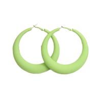 Tesselite Acryl geometrische 7CM große Creolen Rose rot schwarz übertrieben Persönlichkeit Mode Ohrringe können die Gesichtsform Frauen Ohrringe ändern, grün, Einheitsgröße