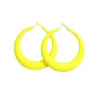 Tesselite Acryl geometrische 7CM große Creolen Rose rot schwarz übertrieben Persönlichkeit Mode Ohrringe können die Gesichtsform Frauen Ohrringe ändern, gelb, Einheitsgröße