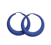 Tesselite Acryl geometrische 7CM große Creolen Rose rot schwarz übertrieben Persönlichkeit Mode Ohrringe können die Gesichtsform Frauen Ohrringe ändern, blau, Einheitsgröße