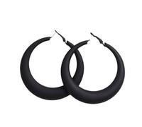 Tesselite Acryl geometrische 7CM große Creolen Rose rot schwarz übertrieben Persönlichkeit Mode Ohrringe können die Gesichtsform Frauen Ohrringe ändern,Schwarz,Einheitsgröße