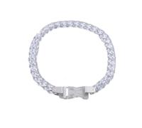 Tesselite Acryl-Kettenschnallen-Halskette für Männer und Frauen, Rock-Punk, transparente Kette, personalisierter Modeschmuck, einteilig, transparent, Einheitsgröße