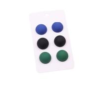 Tesselite Acryl-Ohrringe - 3 Paar Bunte Ohrringe Set dreidimensionale kleine runde Perlen Acryl-Ohrringe modische Sommer runde Ohrringe Damenschmuck, Nr. 2, Einheitsgröße