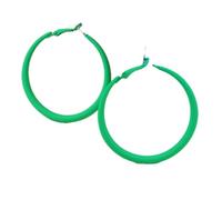 Tesselite Acryl-Ohrringe - Apfelgrüne, königsblaue geometrische Creolen mit übertriebener Persönlichkeit, runde Ohrringe in Bonbonfarbe für Frauen - 1 Stück, grün, Einheitsgröße