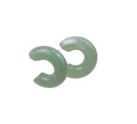 Tesselite Acryl-Ohrringe - geometrische Farbe, modische Persönlichkeit, C-förmige Acryl-Ohrstecker in Blaugrün, Retro-Damen-Ohrringe für den täglichen Gebrauch, Grün, Einheitsgröße