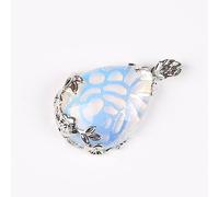 Tesselite Schmuck-Shopping online für Damen, natürlicher Opal, grüner Aventurin, Amethyst-Anhänger, Tropfen-Liebesperle, Opal, Einheitsgröße