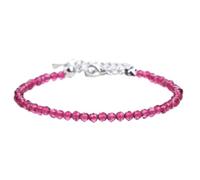 Tesselite Stein-Armband, Mehrfarbig, Mini-Perlen-Armband, 3 mm, Naturstein, Tigerauge-Armbänder, modisches weibliches Yoga-Armband für Männer und Frauen, Schmuck, Rubin, Einheitsgröße