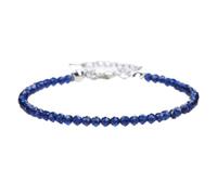 Tesselite Stein-Armband, Mehrfarbig, Mini-Perlen-Armband, 3 mm, Naturstein, Tigerauge-Armbänder, modisches weibliches Yoga-Armband für Männer und Frauen, Schmuck, Saphir, Einheitsgröße