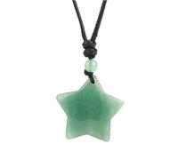 Tesselite Stein-Halskette, Stern-Kristall-Halskette, Naturstein-Anhänger, Tigerauge, Amethyste, Rosenquarz, Obsidian-Halsketten für Männer und Frauen, Aventurin, Einheitsgröße