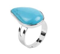 Tesselite Steinring - Naturstein-Wassertropfen-Ringe für Damen und Herren, Fingerring, lila, rosafarbener Quarz, Tigerauge, Hochzeitsschmuck, passt zu jeder Fingergröße, blau türkis, Einheitsgröße