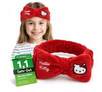 [ Test SEHR GUT, Note 1.1 *] Hello Kitty Stirnband Kinder Mädchen 2er Set - Flauschiges Haarband Mädchen Sport & Pflege - Dünnes Stirnband Jungen & Kleinkind - Elastisch, Weich & Bequem Haarbänder