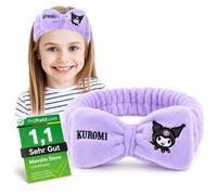 [ Test SEHR GUT, Note 1.1 *] Kuromi Stirnband Kinder Mädchen 3er Set - Flauschiges Haarband Mädchen Sport & Pflege - Dünnes Stirnband Jungen & Kleinkind - Elastisch, Weich & Bequem Haarbänder