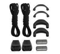 Teuena Schnürsenkel Set Salomon Quicklace Shoelace Kit Ohne binden Schuhbänder Ersatz für Salomon Speedcross Ski Schuhe, Shoelaces Laces Kit für Damen Herren Kinder, Schnellverschluss-System