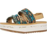 Teva 6851 Damen Sandale mit Absatz, Doppeltes Diamant-T-Stück-Blau, 40 EU