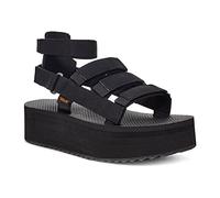 Teva Damen Sandale Flatform Mevia verstellbar schnelltrocknend Schwarz 37