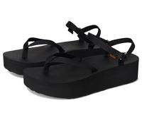 Teva Damen Flatform Sandale Slim Sport, Schwarz, 37 EU