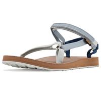 Teva Damen Original Universal Slim Sandal, Schwarz, Größe 45, Blau Multi, 8