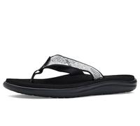 Teva Damen Voya Flip Flop, Schwarz/Weiß, 7