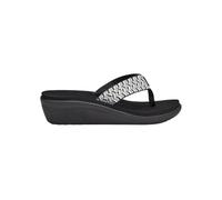 Teva Damen Voya Wedge Sandale, Paint Tracks Schwarz/Weiß, 41 EU