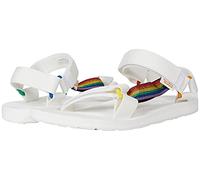 Teva Herren Original Universal Pride Sandale, Weiß/Regenbogen, 42 EU