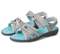 Teva Kid's Y Tirra Sandal, Drizzle/Bright Teal, 4 Big Kid