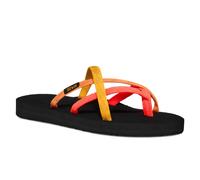 Sandale TEVA "OLOWAHU WOMEN", Damen, Gr. 38, neon coral multi, Textil, Schuhe Sandale, schnell trocknend, sehr leicht (10625239-38) neon coral multi