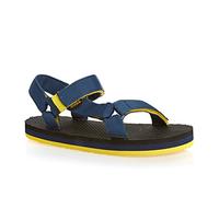 Teva Orginal Universal-Kinder-Sandale für Kinder (Kleinkind/kleines Kind/großes Kind), Navy/Gelb, 5 Big Kid