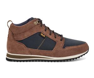 Teva Sneaker Highside Mid Leder/Mesh wasserabweisend braun Herren, Größe Euro (US) 42 (9)