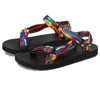 Teva W Original Universal Rainbow Bunt-Schwarz - Komfortable schnelltrocknende Damen Sandale, Größe EU 39 - Farbe Galact