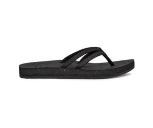 Teva W Reflip Strappy Leather - Flip-Flops - Damen Black 8 US