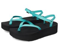 Teva Women's Flatform Sandal Slim Sport, Bright Teal/Black, 40 EU