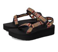 Teva Women's Flatform Universal Sandal, Modern Check Lemon Drop, 41 EU