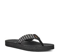 Teva Women's Reflip Sandal, Stacks Black/White, 38 EU