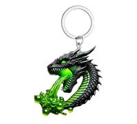 Tewzafiya -Anhänger, Schlüsselanhänger, Anhänger, Schlüsselanhänger, Drache, Rucksack, Dekoration, für Schulreise, für Klassenkameraden, grün, Se référer au descriptif