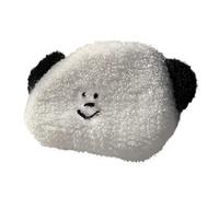 Tewzafiya Gepolsterte Münztasche, gepolsterte -Münztasche | Niedlicher -Reißverschluss-Wechseltür,Schlüsselhaus für kleine Kinder, lustiger Kartenhalter für, Schwarze Ohren,